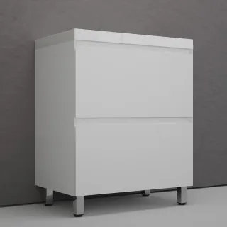 Тумба под раковину напольная Style Line Манхэттен ЛС-00002374 70 см белый матовый